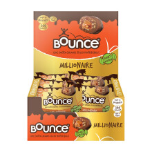 Bounce Caramel Millionaire Plant Protein Balls, Coated in Smooth Dark
