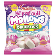 Swizzels Marvellous Mallows, Drumstick Raspberry & Milk Flavour