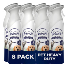 Febreze Air Freshener Spray, 185ML X 8 (1480ML), Pet Odour Eliminator
