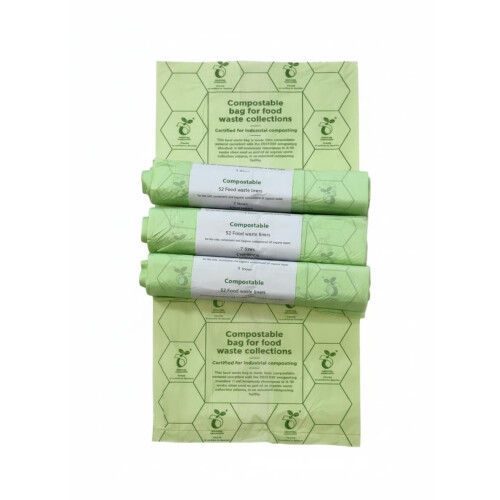 7L Compostable Food Waste Caddy Liners – Biodegradable Kitchen Bin