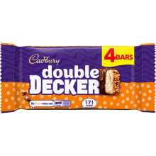 Cadbury Double Decker Chocolate Bar 4 Pack