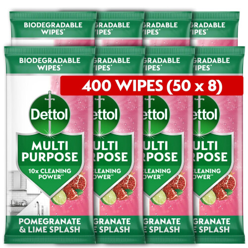 Dettol Dettol Antibacterial Multipurpose Cleaning Biodegradable Wipes,
