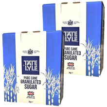 Tate & Lyle's Pure Cane Granulated Sugar Box 3kg - 2 Pack