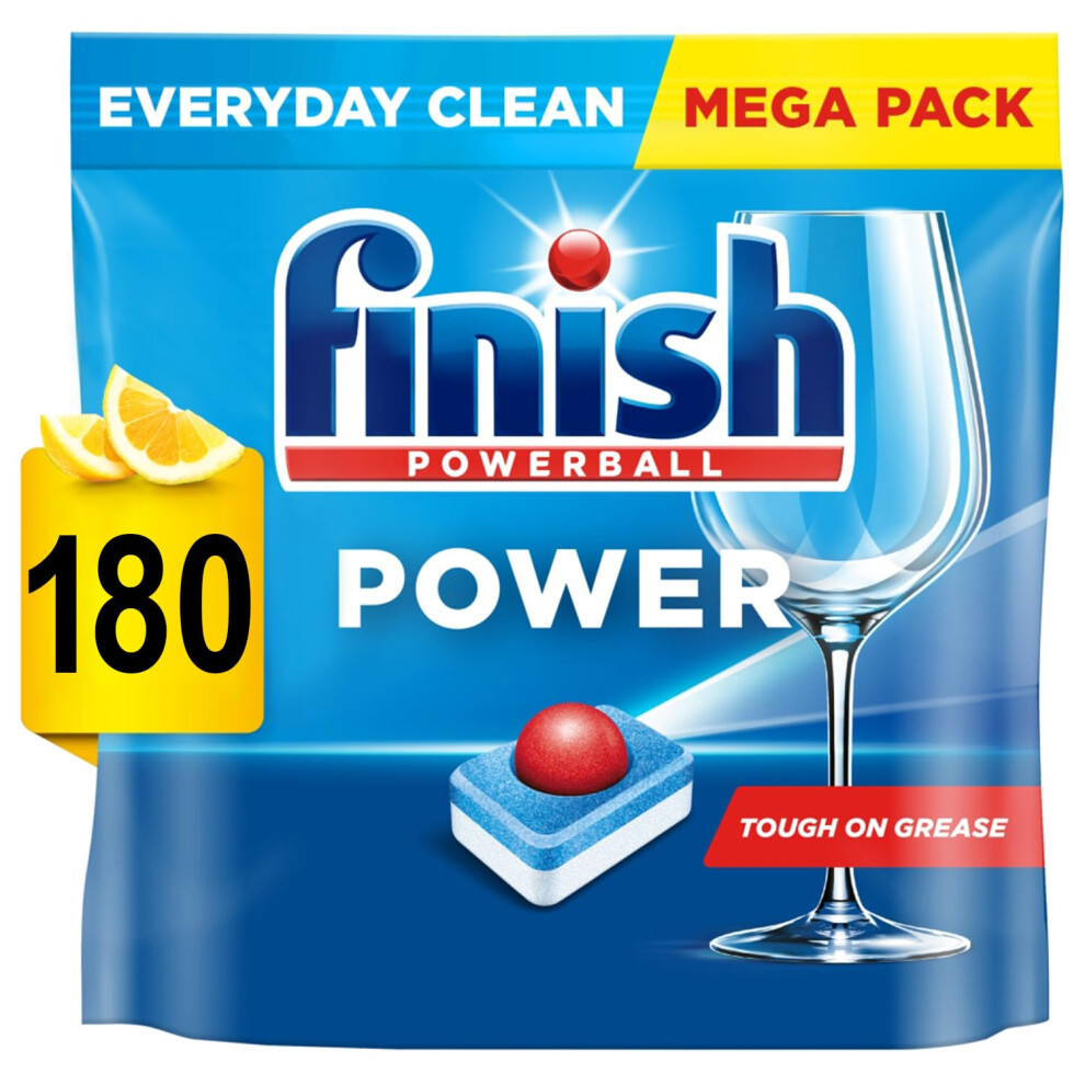 Finish Powerball All In 1 Max Lemon Dishwasher Mega Value 2X90