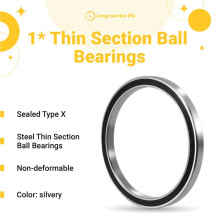 JA025XP0 Thin Section Bearings (2.5x3x0.25 Inch)(63.5x76.2x6.35 mm) Sealed Type X