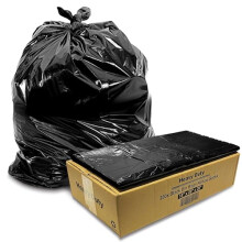 JeeJaan 200 Large Bin Bags Heavy Duty Black Refuse Sacks for