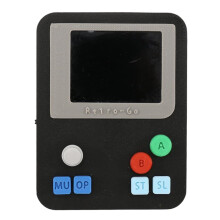 Retro-Go ESP32-S3 Handheld Game Console - Portable NES/FC Emulator, 2.4'' IPS Screen, Preloaded 100+ Games Black