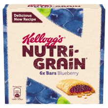 Kellogg's Nutri - Grain Blueberry Cereal Bars 6 x 37g 222g
