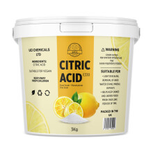 Citric Acid 3kg Bucket Food Grade Bath Bomb, Cleaning, Descaling &