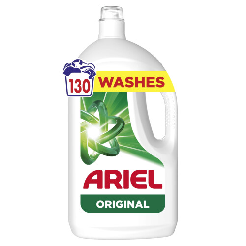 ARIEL Ariel Washing Liquid Laundry Detergent, 130 Washes, Original, Stain &