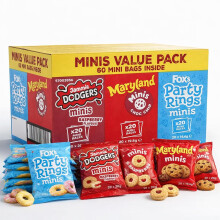 Fox Mini Biscuit Variety Pack 60 Count – Jammie Dodgers, Maryland