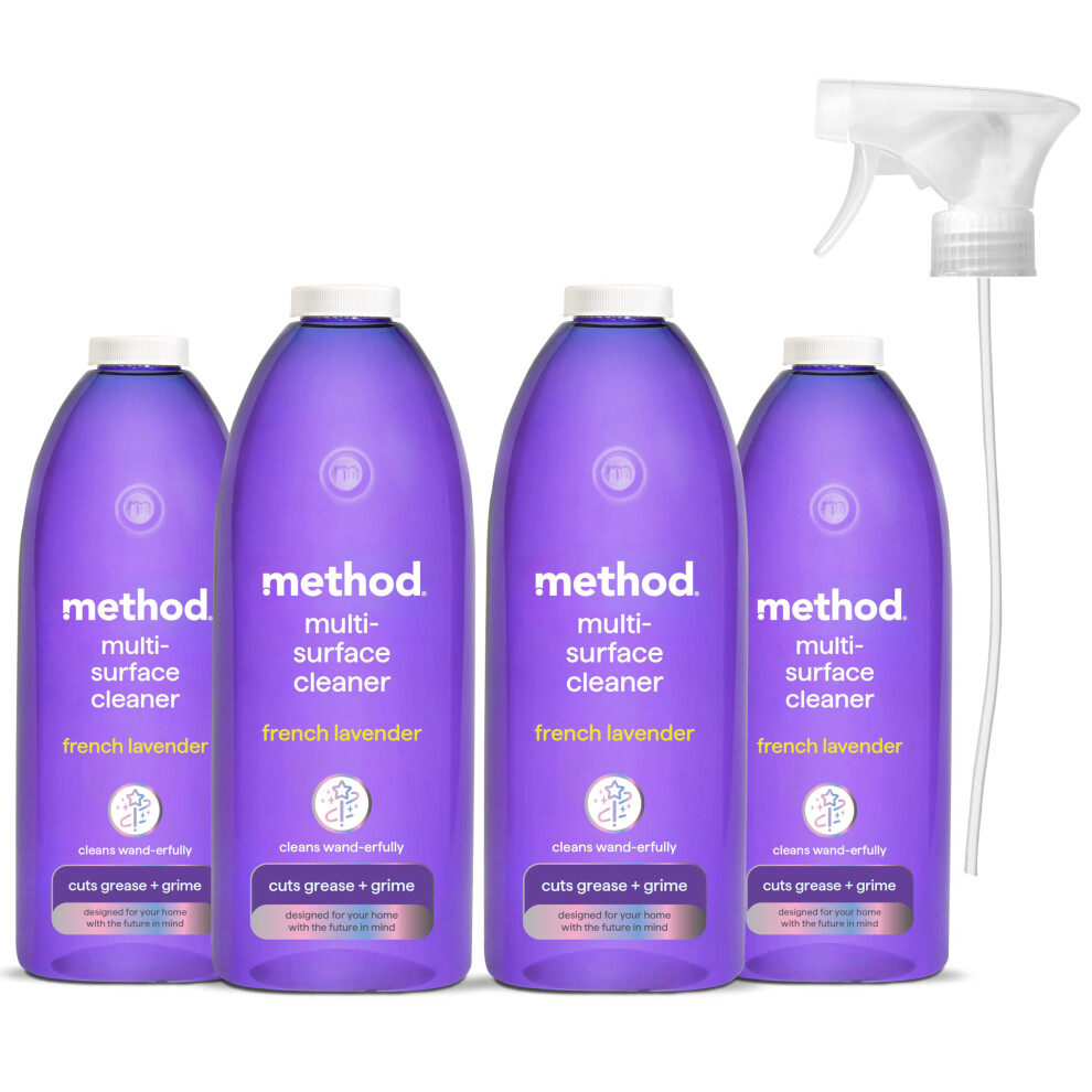 Method All Purpose Cleaner Spray, Cuts Grease And Grime, Surface Lavender