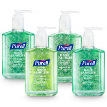PURELL Geavanceerde Handgel, Verfrissende Geur, 8 fl oz Pompfles (Verpakking van 4), 9674-06-ECDECO