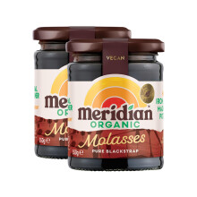 Meridian Organic Blackstrap Molasses 350g (Pack of 2) – Unsulphured, Mineral-Ric