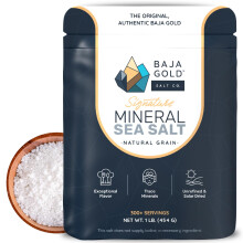 Baja Gold Mineral Sea Salt -Natural Grain Salt for Cooking & Baking |
