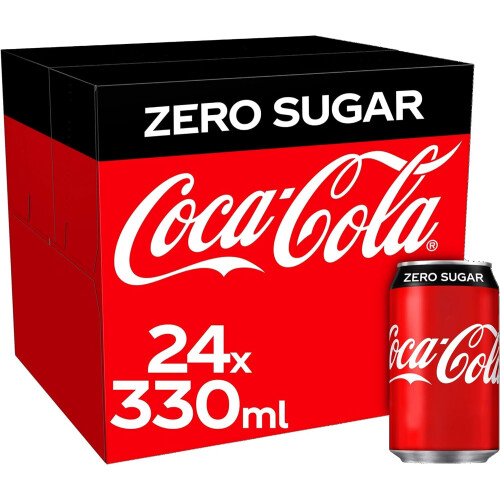 Coke Zero Fizzy Drinks 24 x 330ml