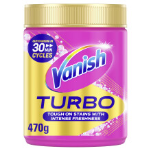 Vanish Turbo Stain Remover Powder, 470g, Boosted Oxi Action for Quick