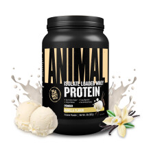 Animal Whey Isolaat Eiwitpoeder - Voor Pre & Post Workout Spieropbouw en Herstel met Spijsverteringsenzymen