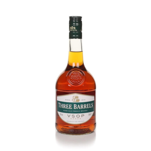 Three Barrels Rare Old French Brandy VSOP,