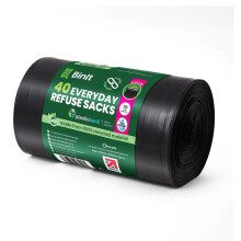 BIN IT 40 Everyday 70L Strong & Secure, Refuse Sacks, Bin Bags, Bin