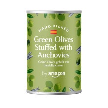 by Amazon Green Olives Stuffed With Anchovies,