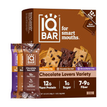 IQBAR Brain and Body Clean Plant Protein Bars - Chocolate Lovers