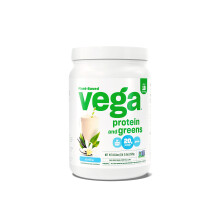 Vega Protein en Greens Eiwitpoeder, Vanille - 20g Plantaardige Eiwit Plus Groenten, Vegan, Non-GMO, Erwt Eiwit