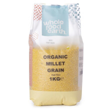 Wholefood Earth Organic Millet Grain – 1 kg | GMO Free | Vegan | High Fibre | Certified Organic