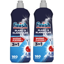Finish Dishwasher Rinse Aid Liquid Shine & Protect, Regular, Pack 2