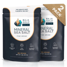 Baja Mineral Sea Salt - Fine Grind Low Sodium Salt for Cooking &