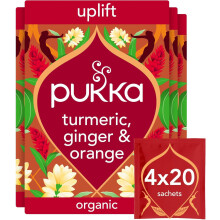Pukka Herbs | Turmeric Active Organic Box |Tea With Ginger, Turmeric,