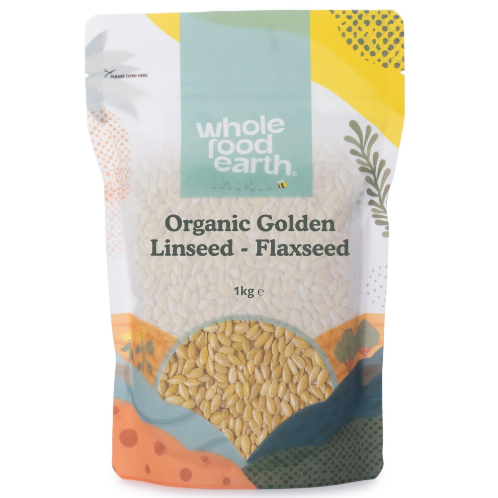 Wholefood Earth Organic Golden Linseed/Flaxseed â 1 kg-image-OPC-PWNF799-NEW