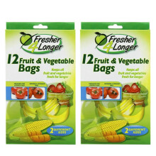 24 Fruit & Vegetable Storage Bags – Ready-to-Use Natural Food Storage