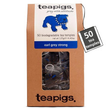 Teapigs Earl Grey Strong Tea - Strong Black Tea Bags with Darjeeling, Ceylon & B