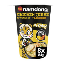 Namdong Chicken Jjigae Noodle Pot Korean-style instant noodles with a sachet of