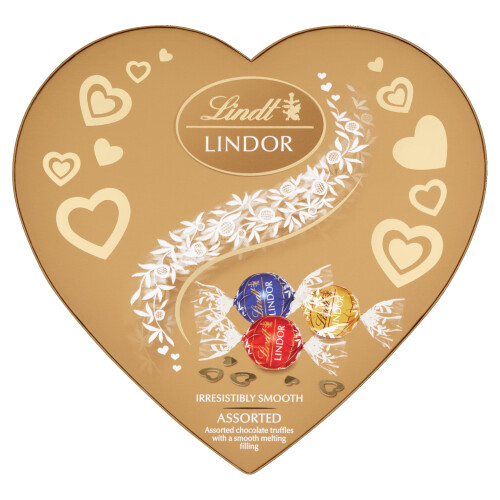 Lindt Lindt Lindor Assorted Heart Box Chocolate Truffles – 200g Box