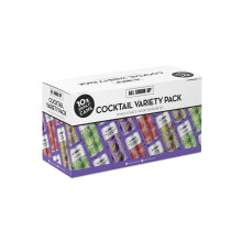 All Shook Up Cocktail Sharing Pack | 10 x 250ml Pre-Mixed Cans | 3.4% ABV | Variety Case of Ready to Drink Sparkling Cocktails Inc