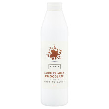 Simply Luxury Milk Chocolate Topping Sauce, Ready to Use Dessert