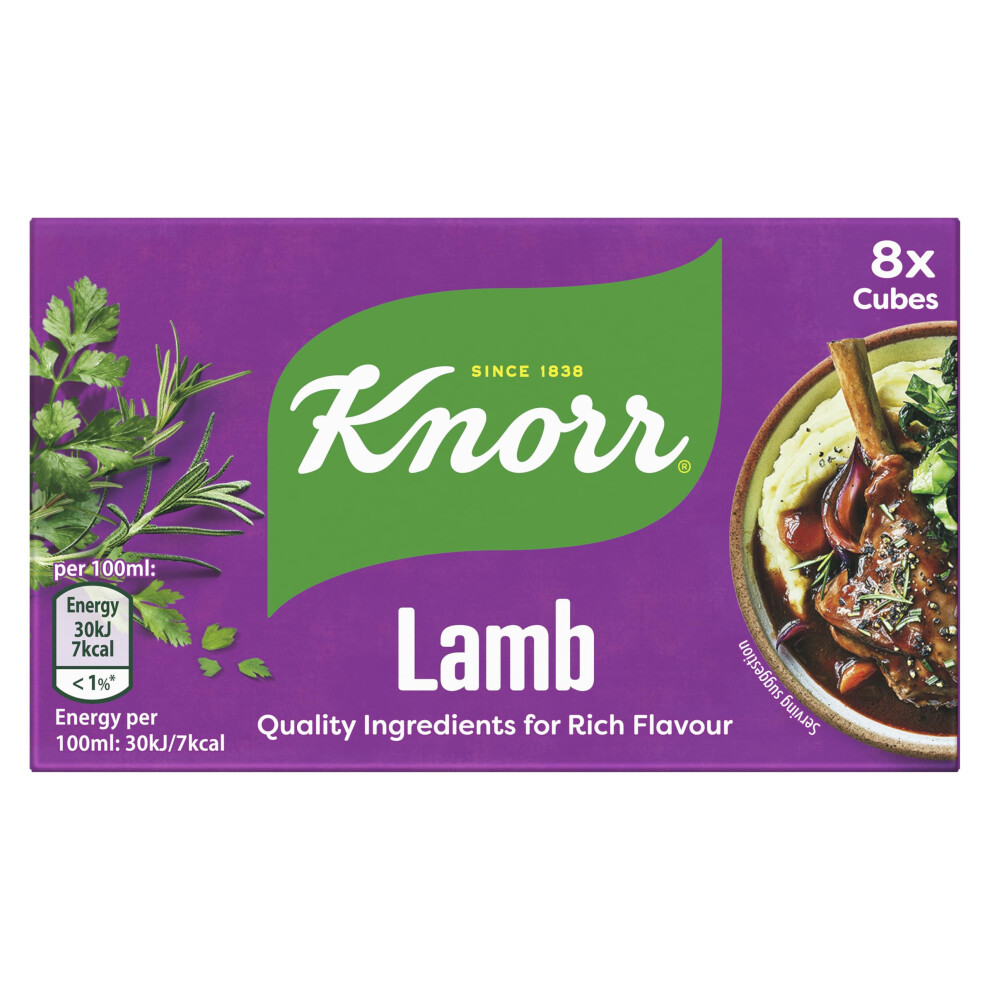 Knorr Lamb Stock Cubes Adds Rich Flavour To Your Dishes Gluten-Free