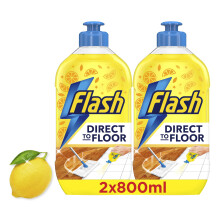 Flash Direct to Floor Fresh Lemon Zest All Purpose Floor Cleaner 2x800ML
