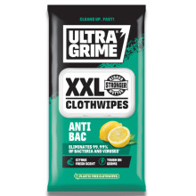 UltraGrime Antibacterial Wet Wipes Alcohol-Free Antiseptic Heavy-Duty Cleaning Cloths & Hand Wipes - Multi-Purpose Kitchen, Toilet
