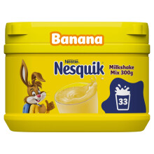 Nesquik Banana Flavoured Milkshake Powder, with Vitamin C & D, 300g
