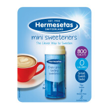 Hermesetas Mini Sweeteners 800 Tablets – Zero Calorie Sugar Free Table-Top Dispe