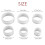 6 Pcs mould punch Pastry Biscuit Cake Fondant sugar paste Round Cutter 8