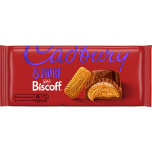 Cadbury & More Lotus Biscoff Chocolate Bar, Milk Chocolate with