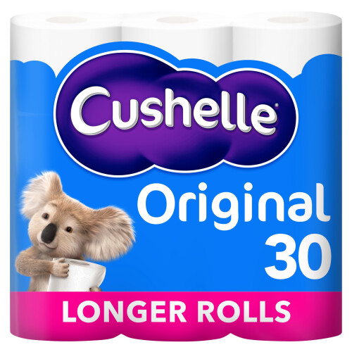 Cushelle Cushelle Original Toilet Roll, 30 Longer