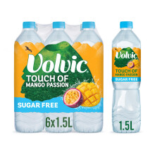 Volvic Touch of Fruit Mango & Passion Fruit Sugar Free Still Flavoured Water Mul