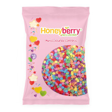 Rainbow Confetti Sprinkles 55g Sachet - Natural Edible Multicoloured