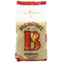 Billington's Natural Demerara Unrefined Cane Sugar (500g) - Pack of 2