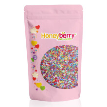 HONEYBERRY INCLUSIONS Rainbow Sugar Strands 500g - Premium Edible
